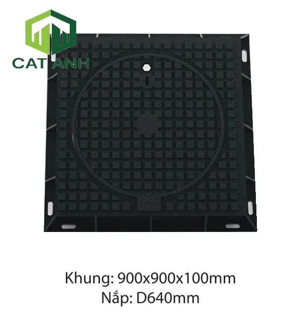 Nắp hố ga khung âm nắp tròn