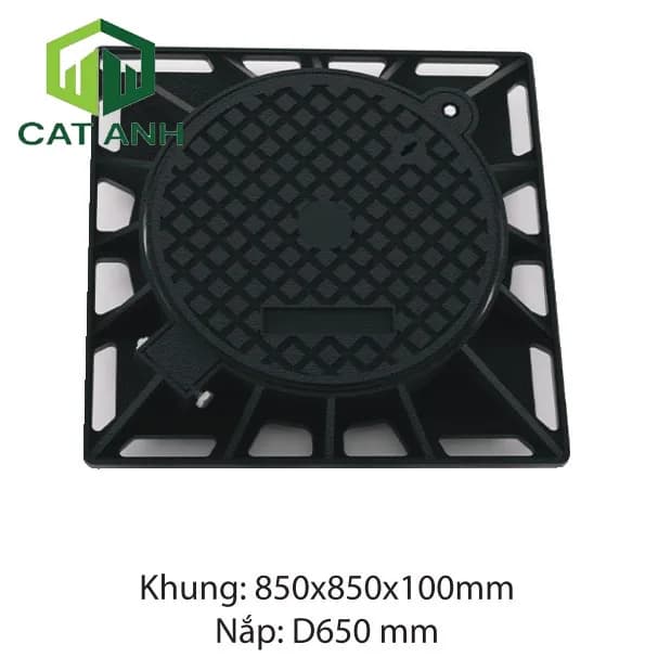 Nắp hố ga khung âm nắp tròn