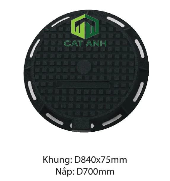 Nắp hố ga khung tròn nắp tròn