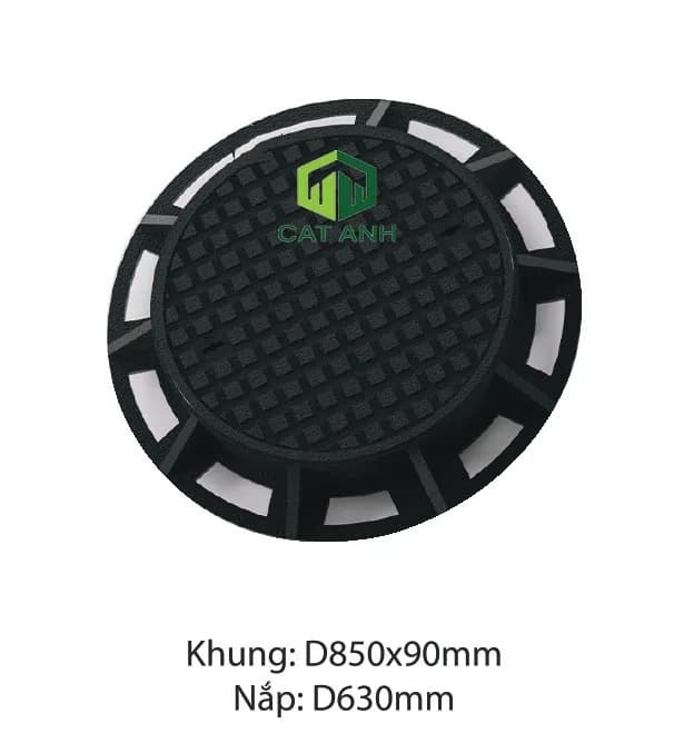 Nắp hố ga khung tròn nắp tròn