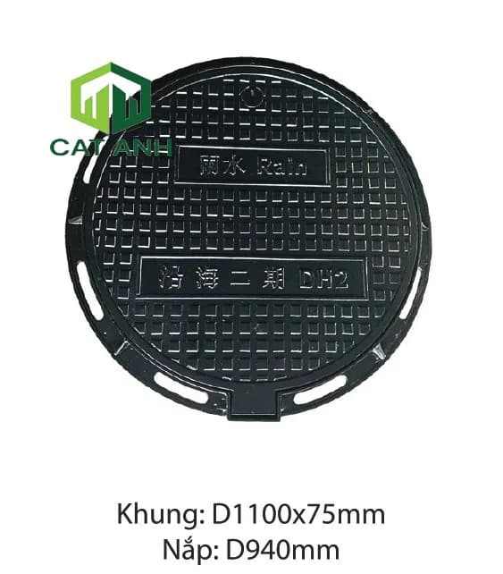 Nắp hố ga khung tròn nắp tròn