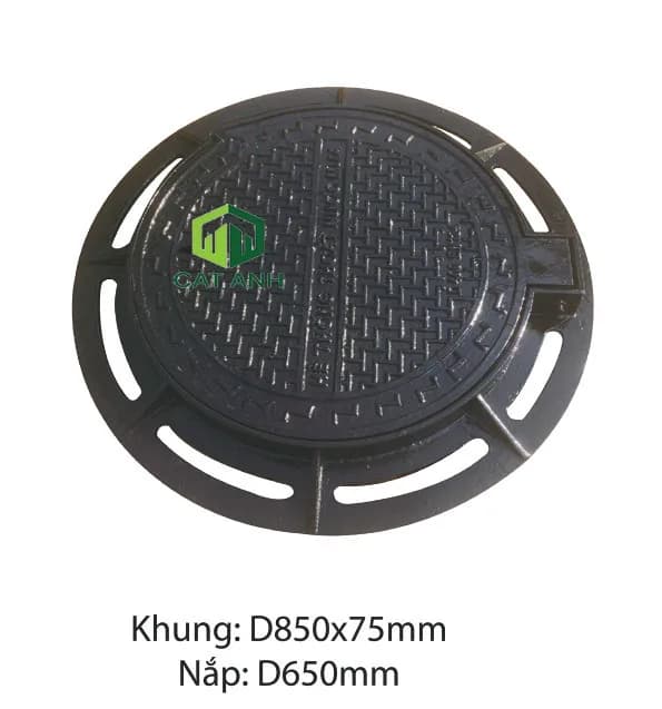 Nắp hố ga khung tròn nắp tròn