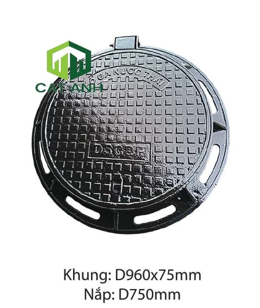 Nắp hố ga khung tròn nắp tròn