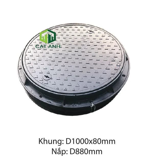 Nắp hố ga khung tròn nắp tròn