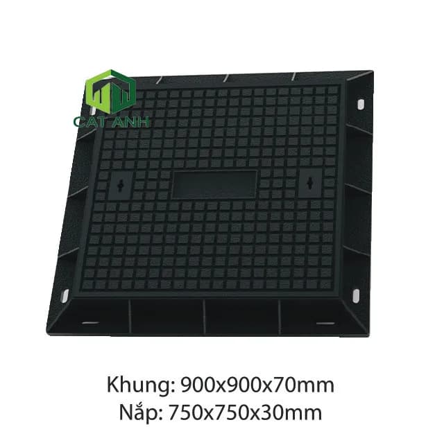 Nắp hố ga khung vuông nắp vuông
