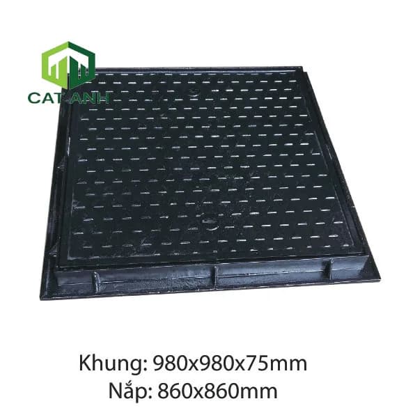 Nắp hố ga khung vuông nắp vuông