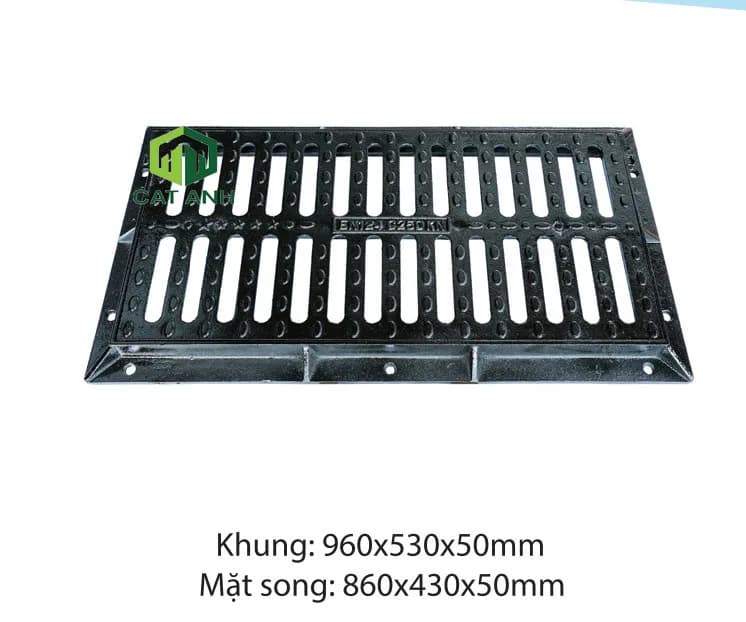 Song chắn rác gang đúc