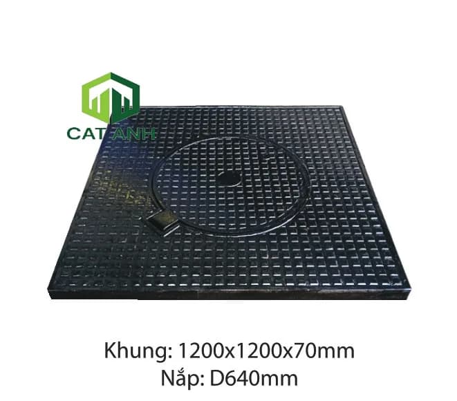 Nắp hố ga khung dương nắp tròn